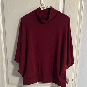 Great Loft Lightweight Mock Neck Burgundy Sweater - Small